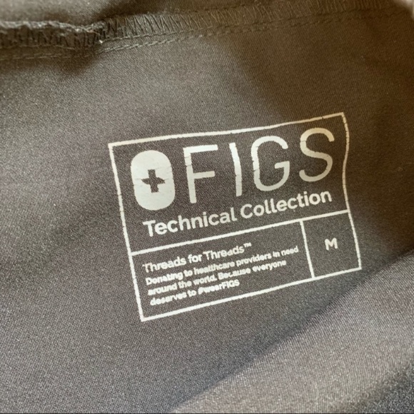 FIGS Men Tansen Jogger Scrub Pants Black Medium - Picture 7 of 8